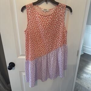 Women’s Crosby By Mollie Bunch Dress Purple Orange Clemson 🐆 Size Small Chretah
